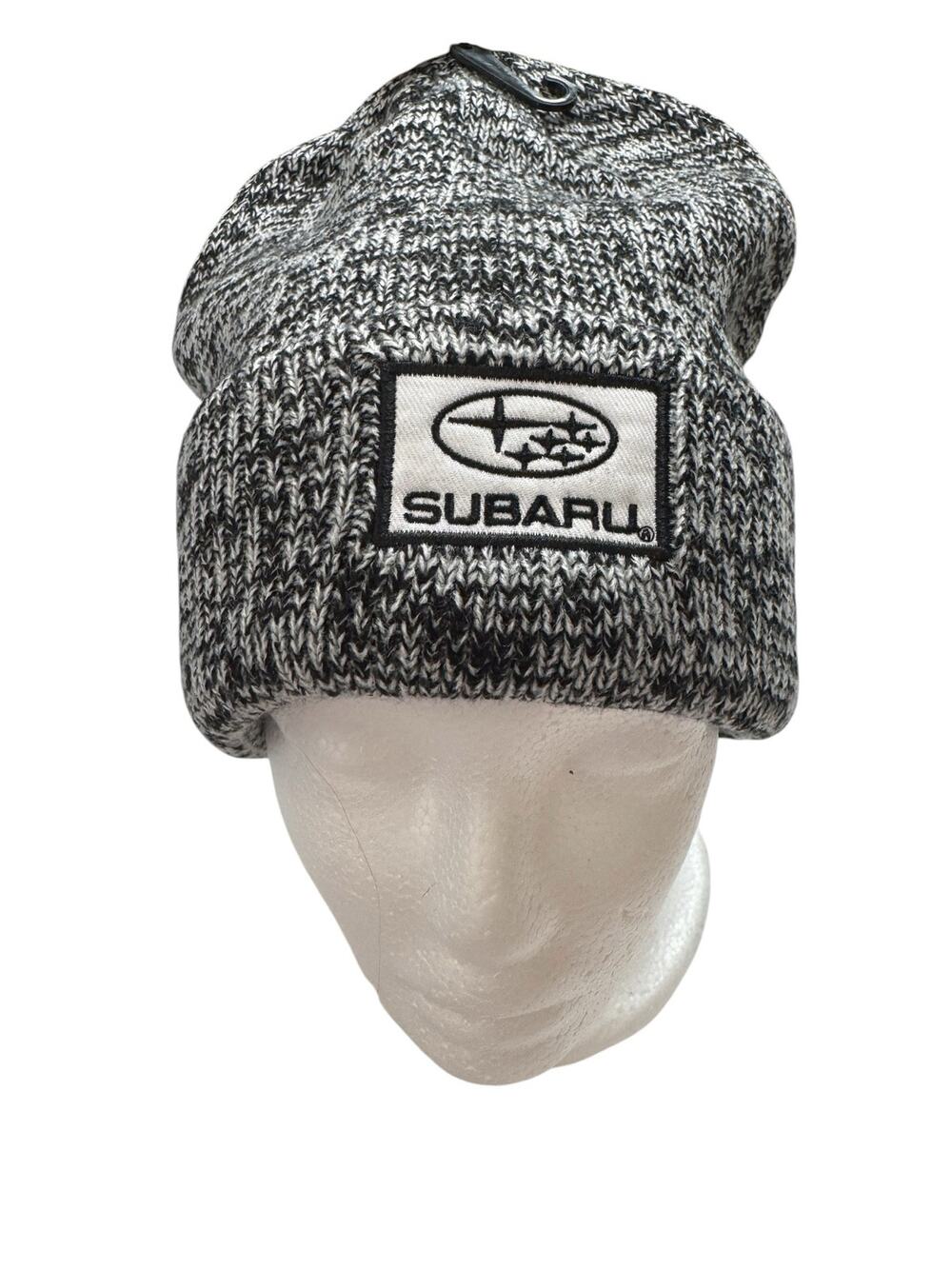 Subaru *NEW* Black Heathered Beanie One Size Adult BRIST 100% Acrylic Logo Gift